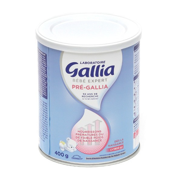 Lait Pré-Gallia - Dès la naissance, Nourrissons Prématurés - Gallia - 400g  - Gallia