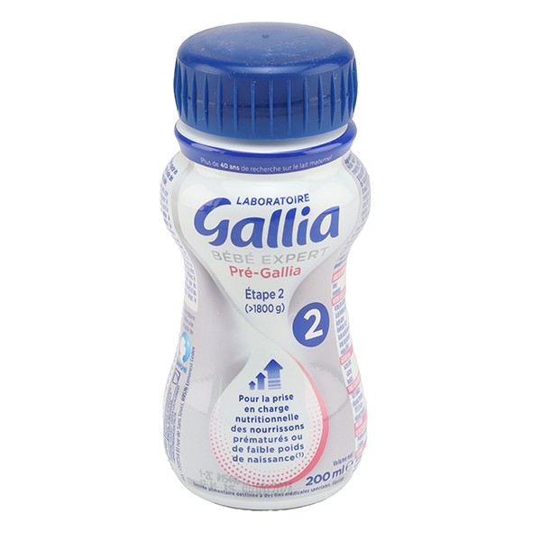 Gallia Bébé expert Pré Gallia étape 2 lait prêt à l'emploi