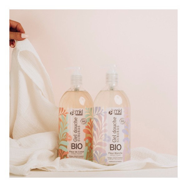 MKL Gel douche surgras Fleur blanche Bio
