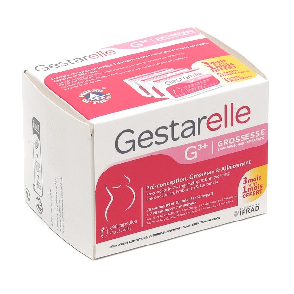Gestarelle G+ Pré-conception Grossesse & Allaitement 30 Capsules