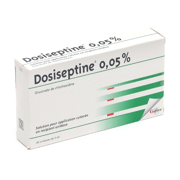 Dosiseptine 0,05 % solution unidoses