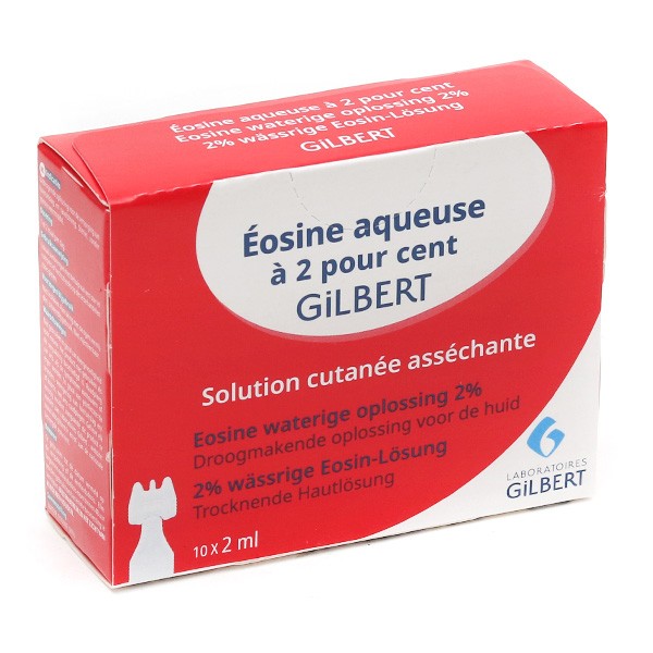 Gilbert Éosine aqueuse à 2 % dosettes