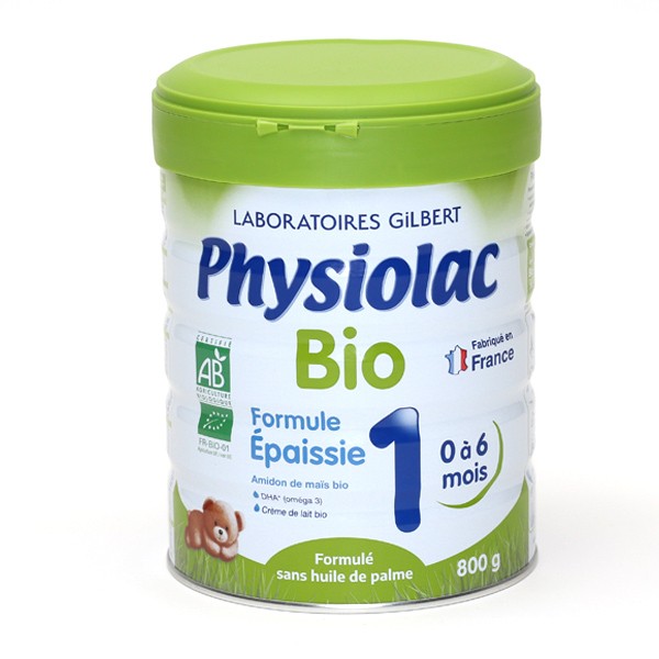Physiolac Bio lait 1er âge Formule épaissie
