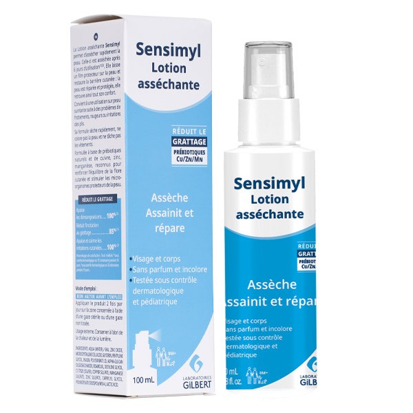 Gilbert Sensimyl lotion assechante Anti grattage Visage et corps