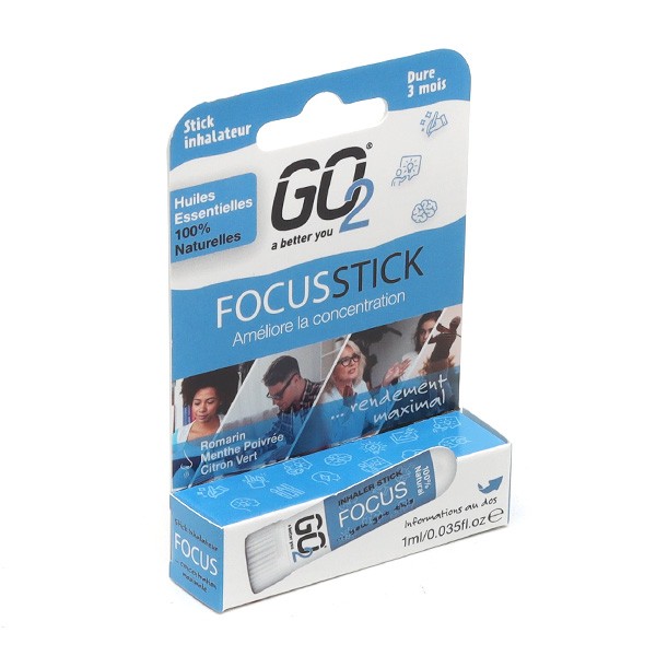 Go2 Focus Stick inhalateur - Concentration, Mémoire - Examens