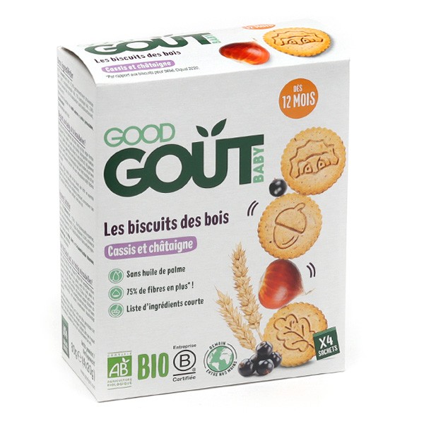 Good Goût Biscuits des bois Cassis Châtaigne Bio