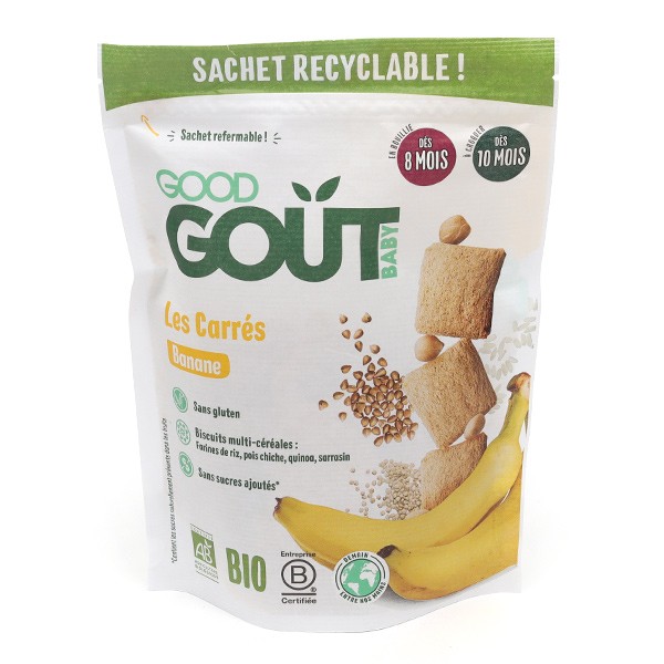 Good Goût carrés banane Bio