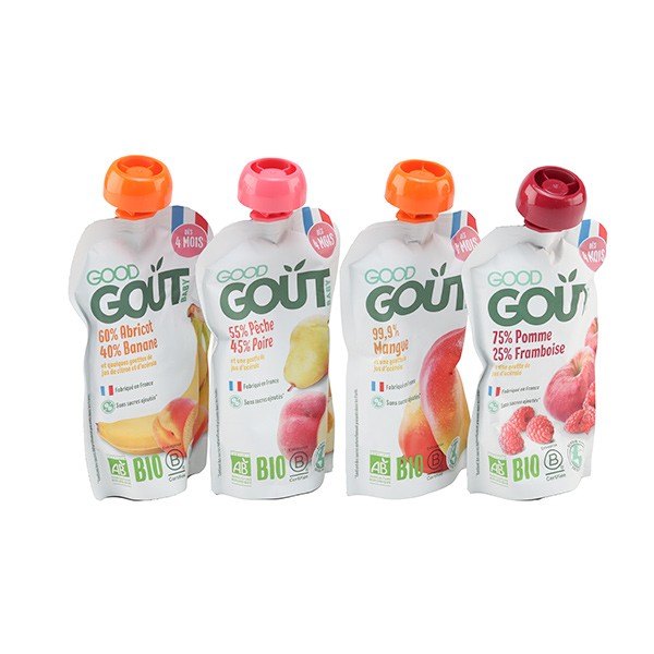 Good goût Variety pack gourdes Fruit Bio