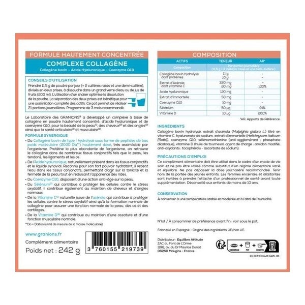 Granions Complexe Collagène poudre