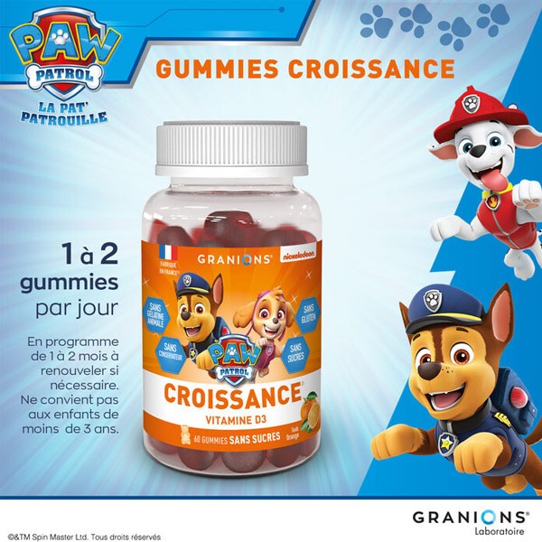 Granions gummies Croissance Pat Patrouille