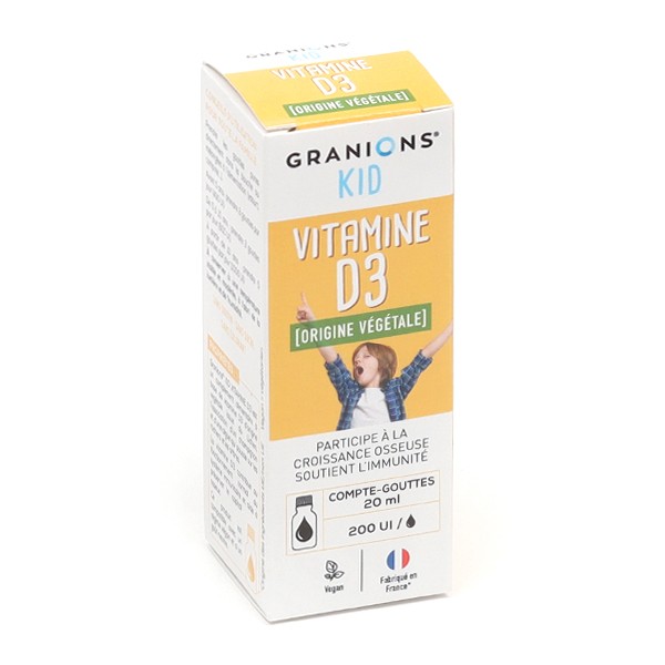 Granions Kid Vitamine D3 200 UI gouttes buvables