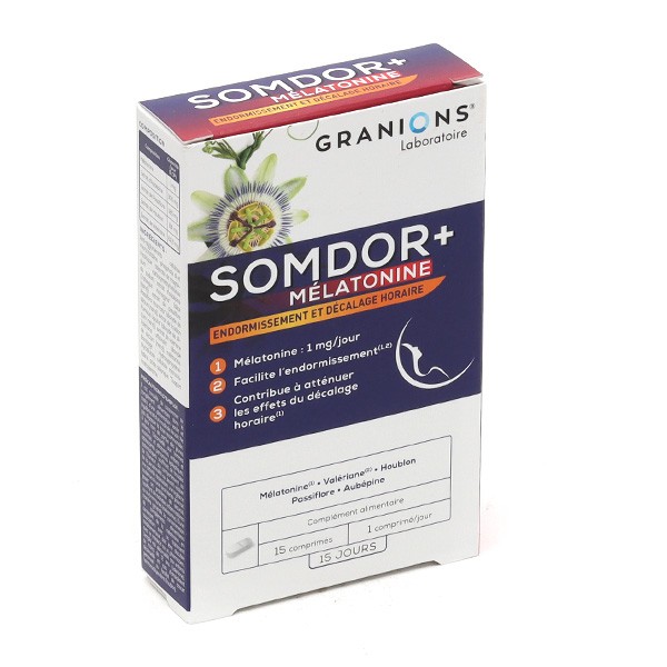 Granions Somdor+ Mélatonine 1 mg comprimés