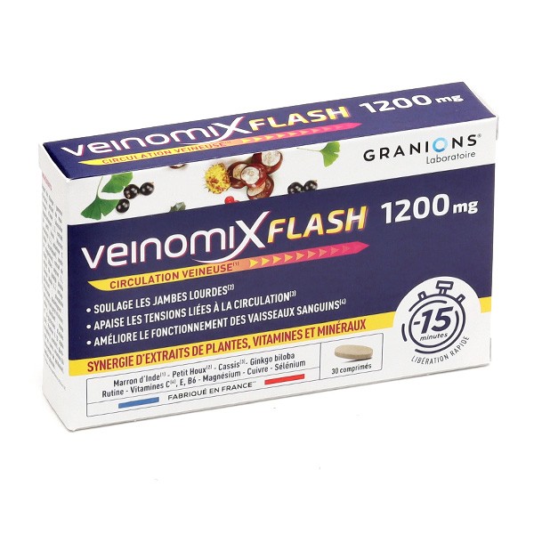 Granions Veinomix Flash 1200 mg comprimés