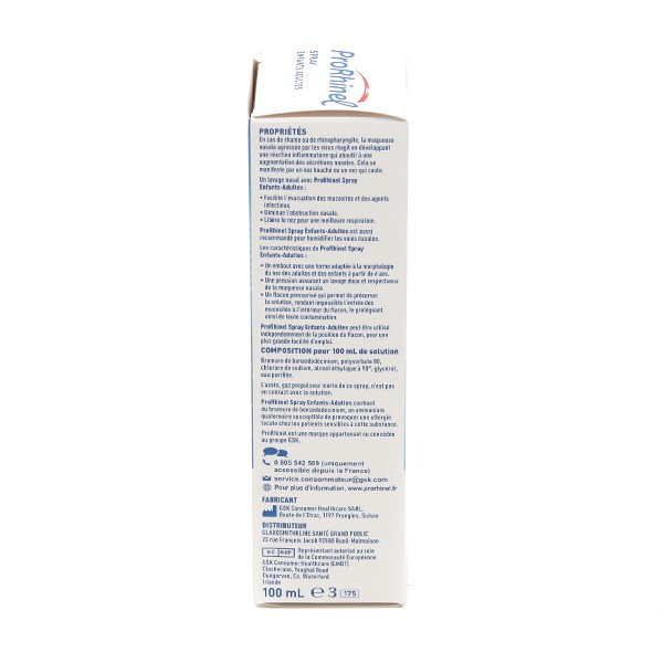 Spray Nasal Adultes/Enfants Prorhinel, 100 ml - Prorhinel