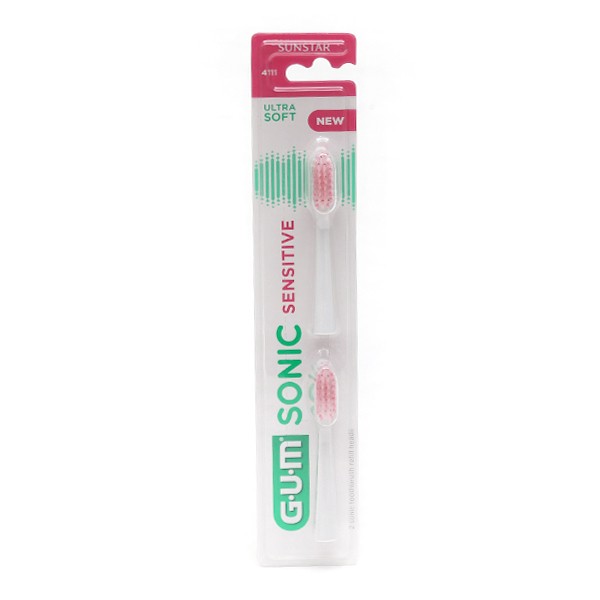 Gum Sonic Sensitive brossettes pour brosse à dents électrique