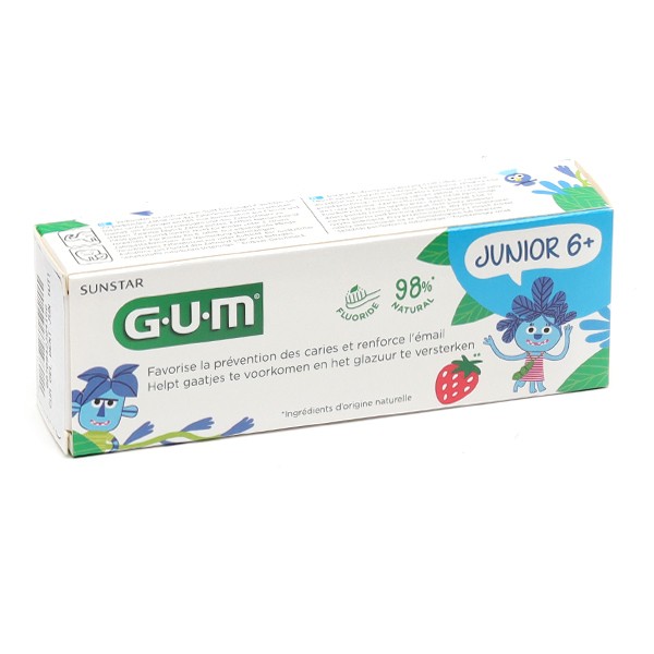Gum Junior Gel dentifrice goût fraise