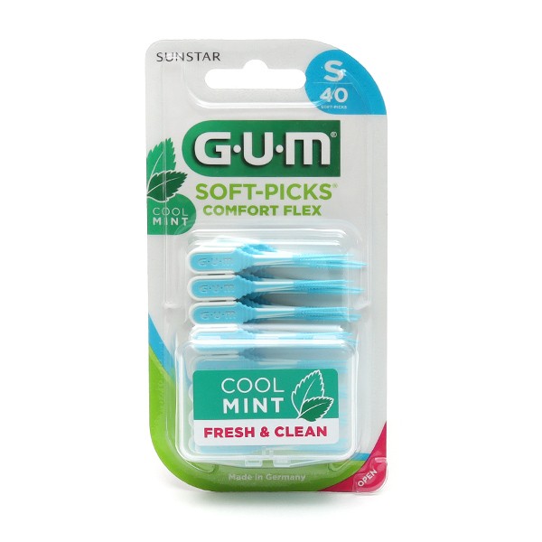 Gum Soft Picks Comfort Flex 40 bâtonnets interdentaires