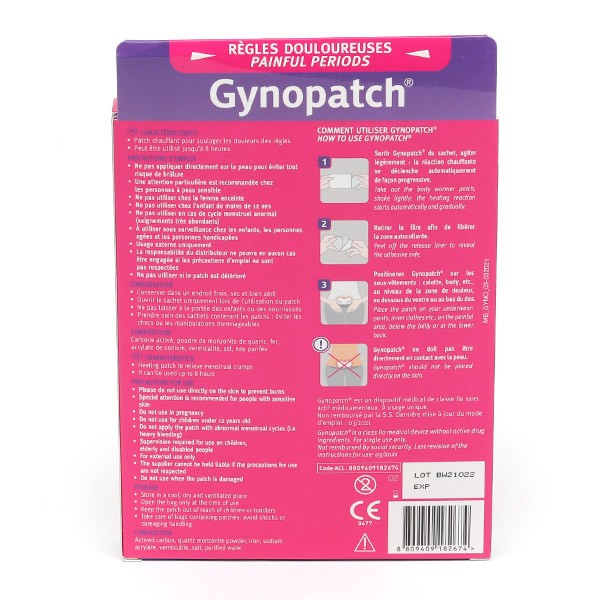 Gynopatch – Règles douloureuses