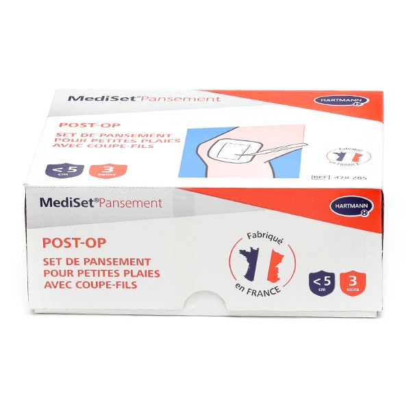 Mediset Postop Set de pansement plaies 3 blisters