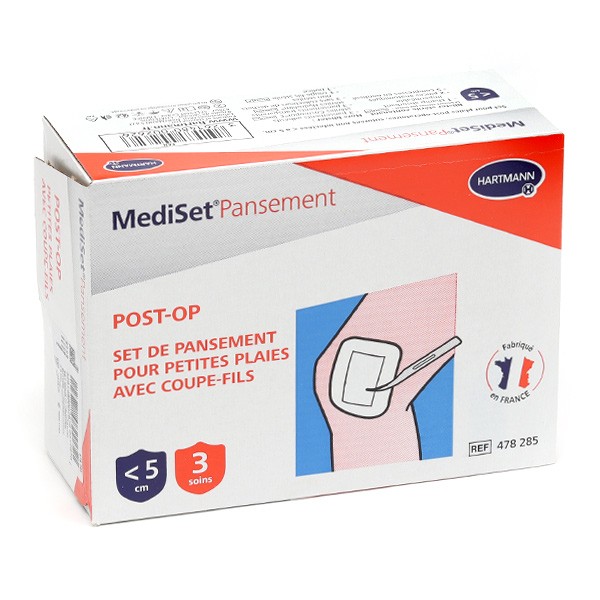 Mediset Postop Set de pansement plaies 3 blisters