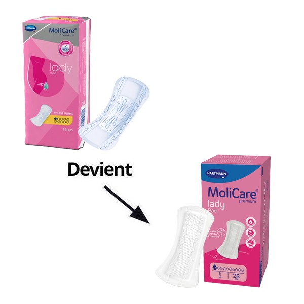 MoliCare Premium Lady Pad Protections anatomiques absorption 0,5