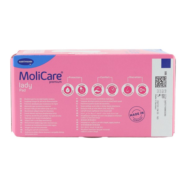 MoliCare Premium Lady Pad Protections anatomiques absorption 0,5
