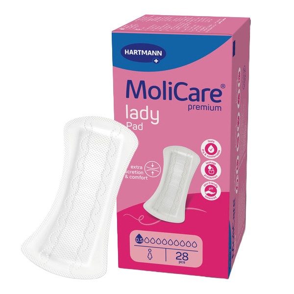 MoliCare Premium Lady Pad Protections anatomiques absorption 0,5