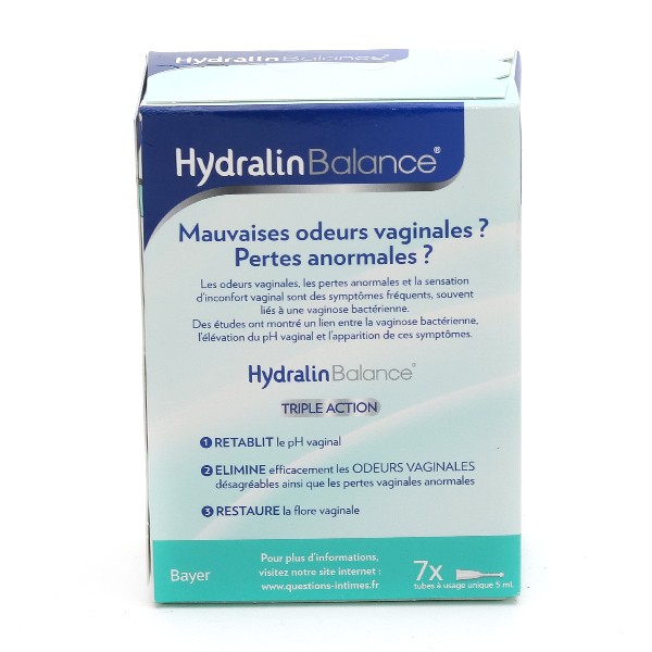 Hydralin Balance Gel Vaginal Triple Action 7 tubes