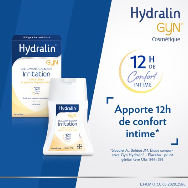 Pharma360: HYDRALIN GYN 100mL - Soulage mycoses vaginales et irritations