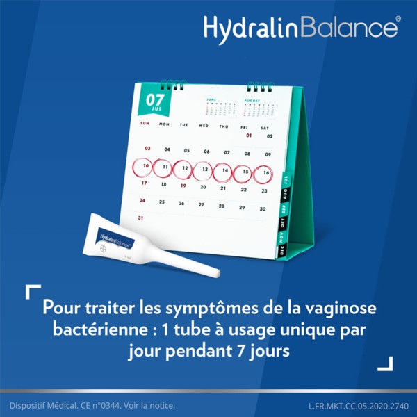 Hydralin Balance Gel Vaginal Contre Vaginose Bactérienne Triple