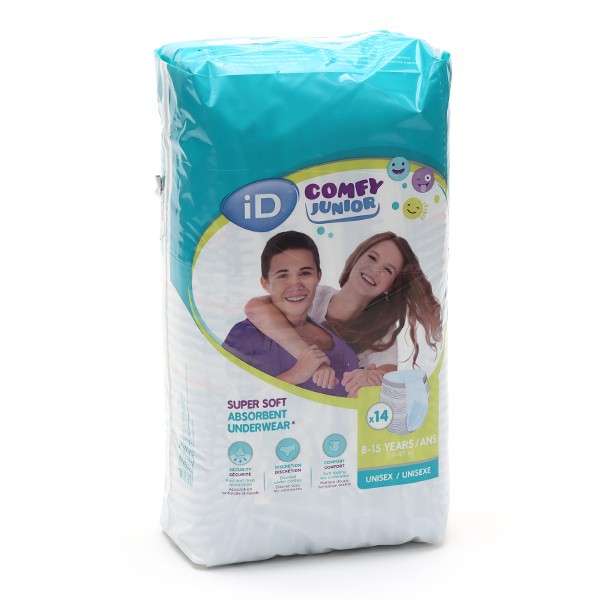 iD Comfy Junior Culottes absorbantes - Enurésie enfant de 4 à 15 ans
