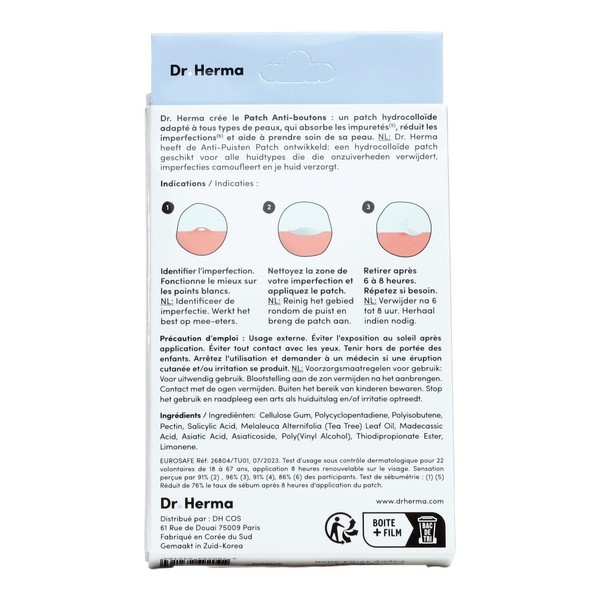 Dr Herma Patch anti boutons​ petit format