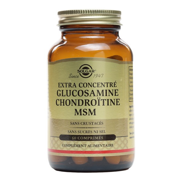 Solgar glucosamine chondroïtine MSM comprimés