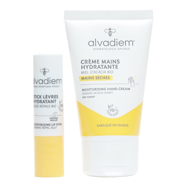 Alvadiem Coffret Stick lèvres et Crème mains