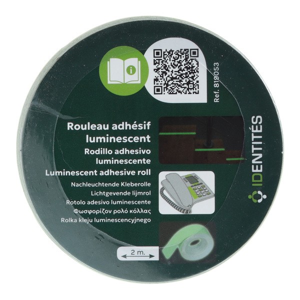 Rouleau adhésif luminescent 2mx2cm