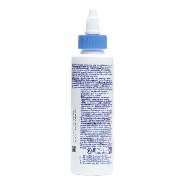 Epiotic Nettoyant auriculaire Chien Chat