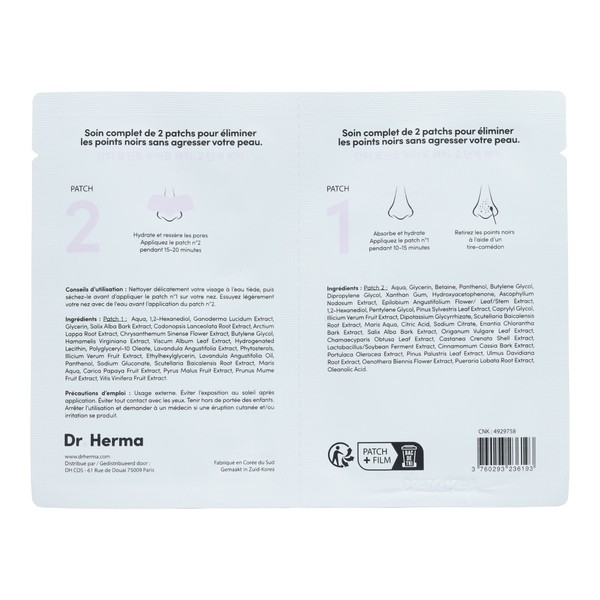 Dr Herma Patch anti points noirs pour le nez