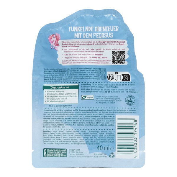 Kneipp Bain moussant Crinière étincelante