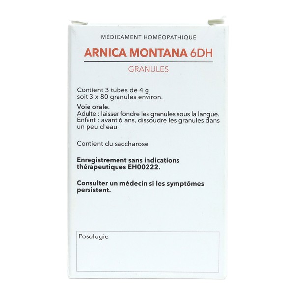 Weleda Arnica montana 6DH granules homéopathiques pack de 3