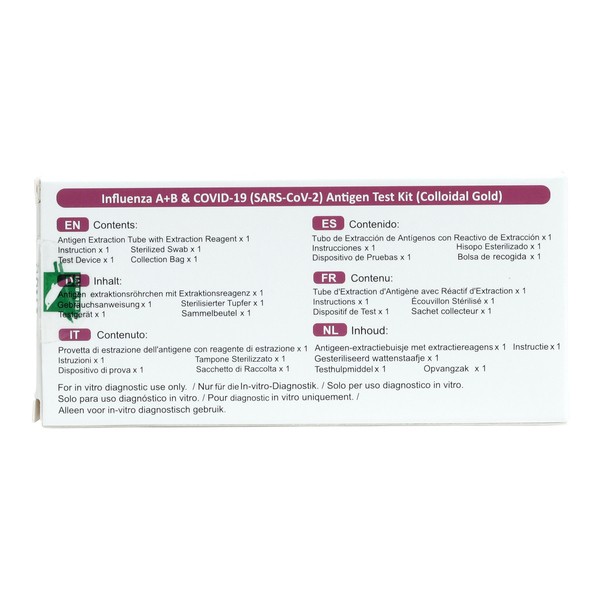 Autotest covid et grippe DeepBlue