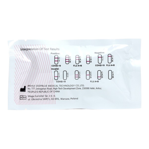 Autotest covid et grippe DeepBlue