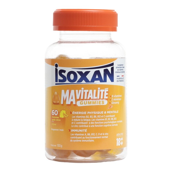 Isoxan Ma vitalité gummies