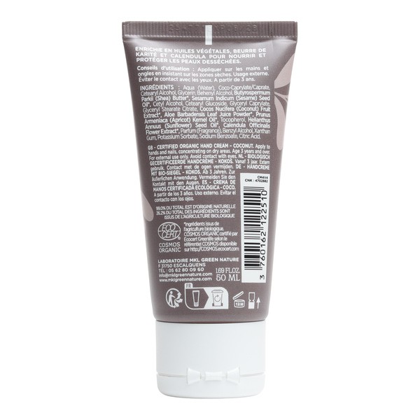 MKL Crème Mains Nourrissante Bio Coco