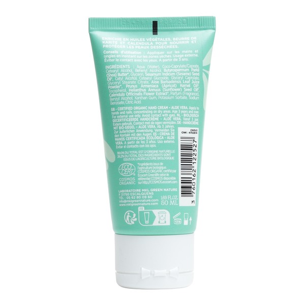 MKL Crème Mains Nourrissante Bio Aloe Vera