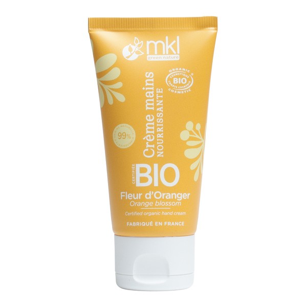 MKL crème mains nourrissante bio Fleur d'Oranger