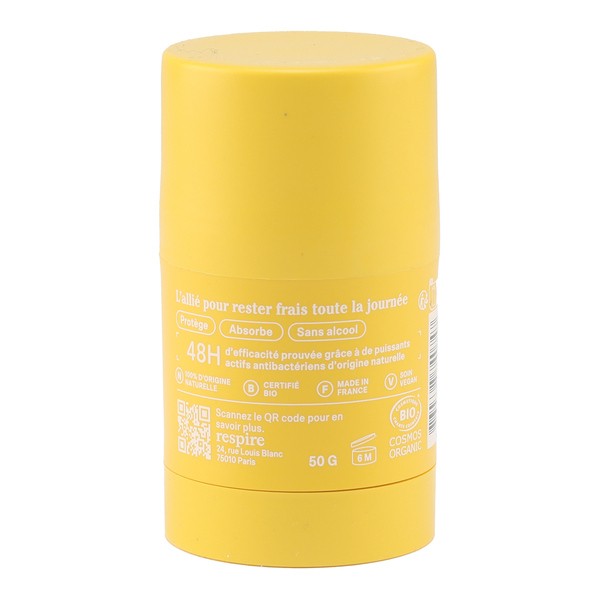 Respire Déodorant stick Douceur monoï Bio