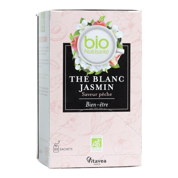 Bio Nutrisanté Thé blanc Jasmin Bien être sachets