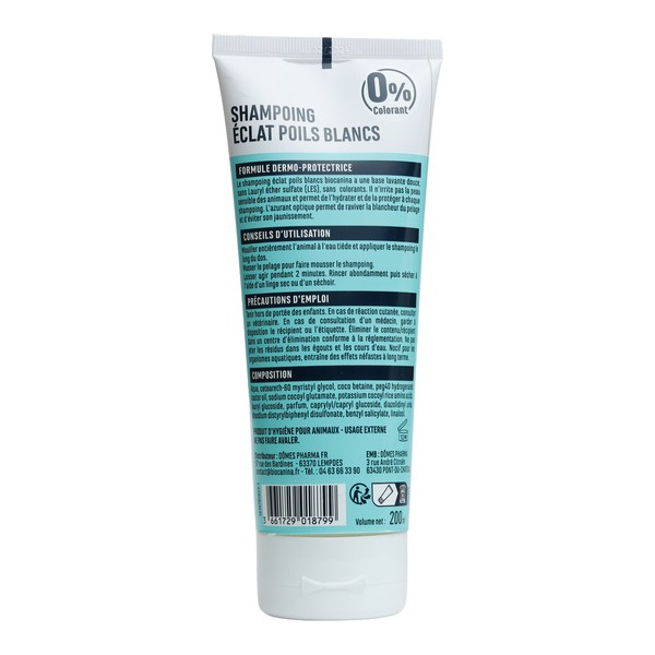 Biocanina Shampoing Eclat poils blancs