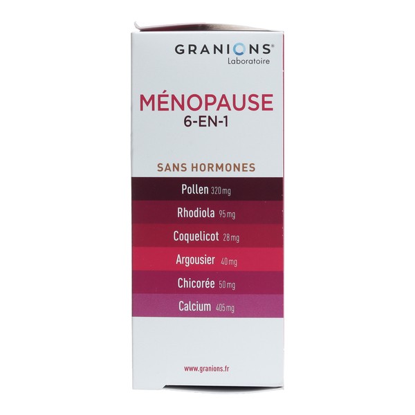 Granions Ménopause 6 en 1 comprimés