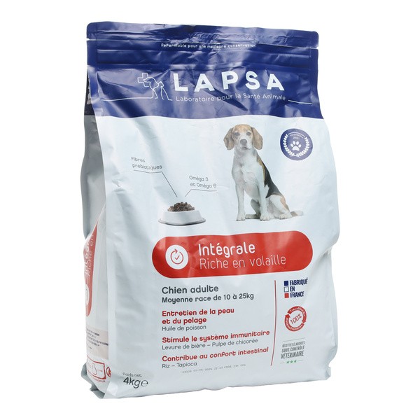 Lapsa Intégrale Croquette chien adulte 10-25 kg